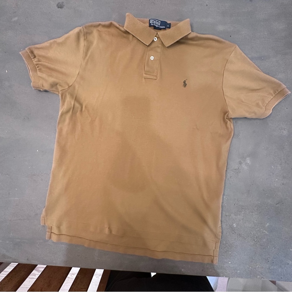 Ralph Lauren Men's Camel Polo Shirt